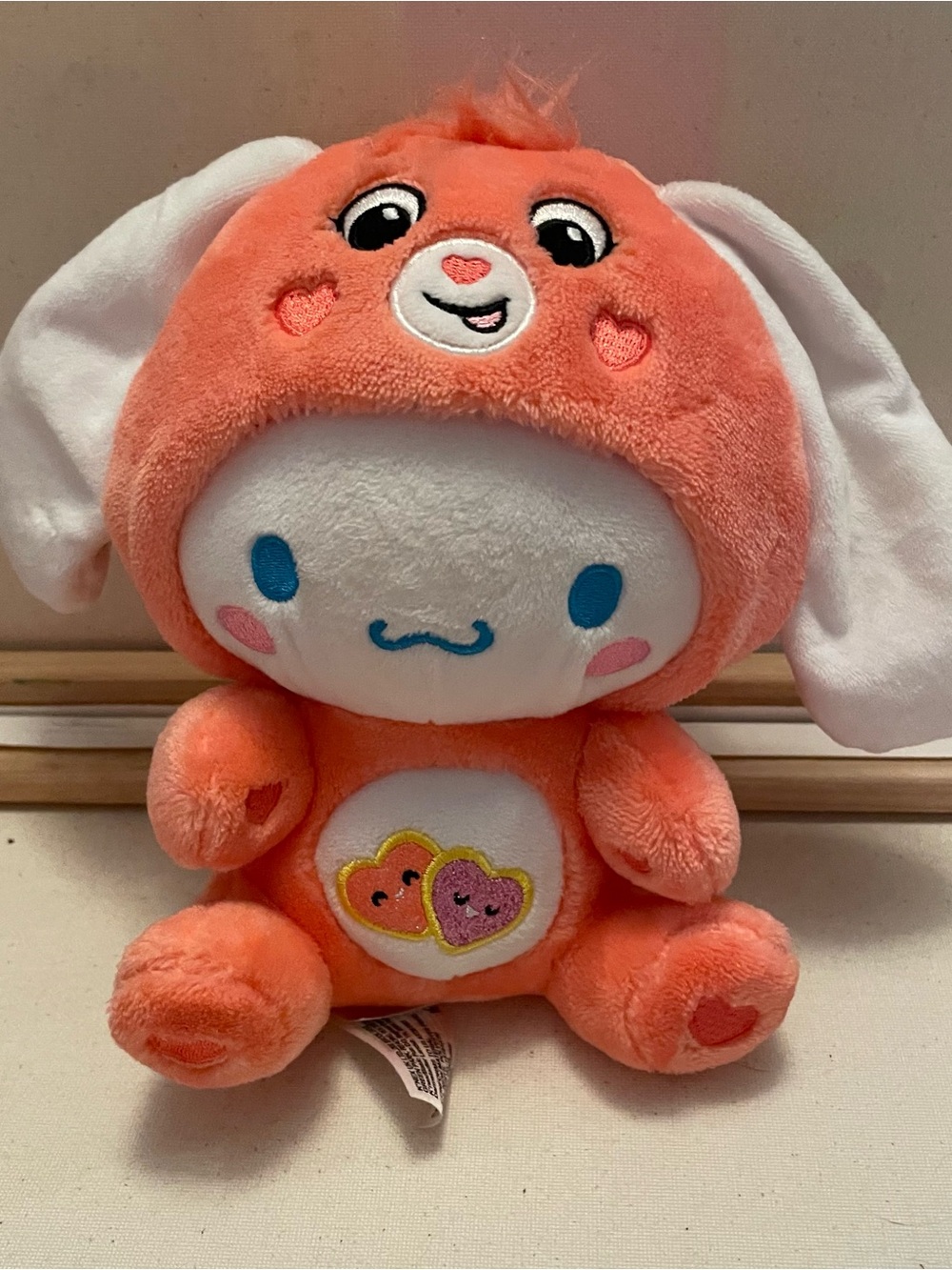 Sanrio Hello Kitty and Friends x Care Bears Cinnamoroll Plush Love-a-lot Bear